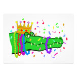 Alligator bördelt Party Ankündigungskarte