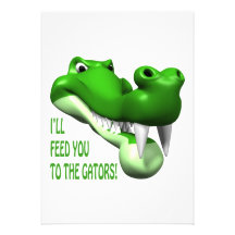 Alligator Individuelle Einladung