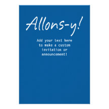 Allons-y Einladung