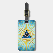 Allsehendes Auge Gottes, Pyramide, Freimaurer Kofferanhängern