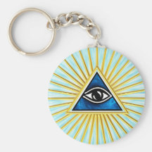 Allsehendes Auge Gottes, Pyramide, Freimaurer Schlüsselbänder