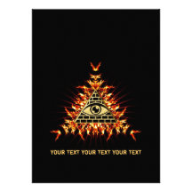 Allsehendes Auge Gottes, Pyramide, Vorsehung Personalisierte Ankündigungen