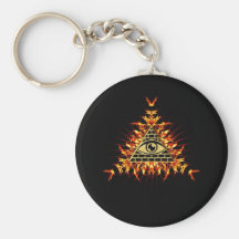 Allsehendes Auge Gottes, Pyramide, Vorsehung Schlüsselanhänger