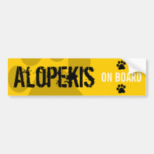 Alopekis an Bord Auto Sticker
