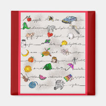Alphabet A-Z Magnete