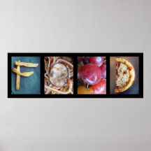Alphabet-Fotografie-Collage, NAHRUNGbuchstabe-Wort Plakat