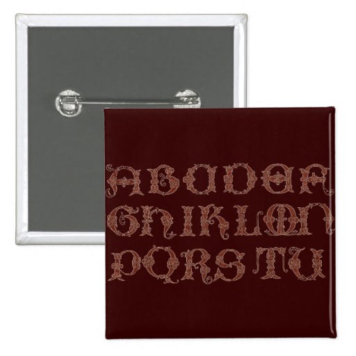 Alphabet-Knopf Buttons