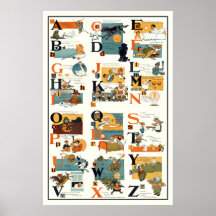 Alphabet-Plakat - Alphabet-Diagramm auf Englisch A