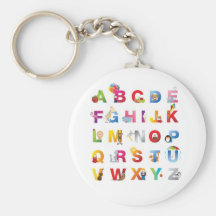 Alphabet-Schlüsselkette der Kinder Schlüsselanhänger