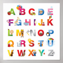 Alphabetplakat der Kinder