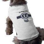 Alphahundehundet-shirt Hundekleidung