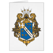 Alphaphi-Omega-Farbe - Wappen Karten