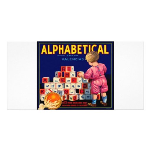 Alphbetical Foto Karte