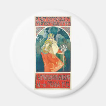 Alphonse Mucha 6. Sokol Festival, 1912 Kühlschrankmagnet
