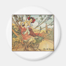 Alphonse mucha chocolat masson kühlschrankmagnet
