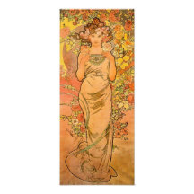 Alphonse Mucha der Rosen-Druck Photodruck