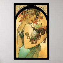 Alphonse Mucha ~ Frucht-(1897) Kunst Nouveau Posterdrucke