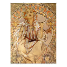 Alphonse Mucha - Slavia Postkarten