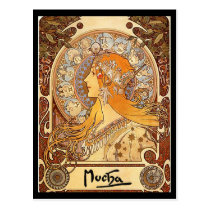 Alphonse Mucha - Tierkreis postkarten