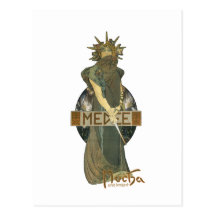 Alphonse Muchas Medee (1898) Postkarten