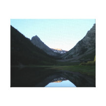 Alpiner See 2 Galerie Falt Leinwand