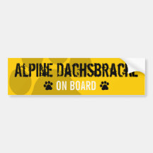 Alpines Dachsbracke an Bord Auto Sticker