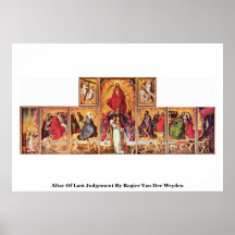 Altar des letzten Urteils durch Rogier van der Wey Plakate