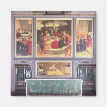 Altar mit einem darstellenden Triptychon Kühlschrankmagnet