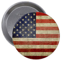 Alte amerikanische Flagge Button