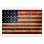 Alte amerikanische Flagge Grußkarte
