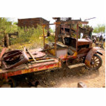 Alte Autofotoskulptur