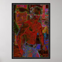 Alte Blue Jeans-moderne männliche Kunst Plakatdrucke