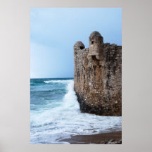 Alte Festung Budva in Montenegro-Druck Poster