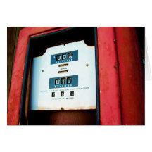 Alte Gas-Pumpe Karte