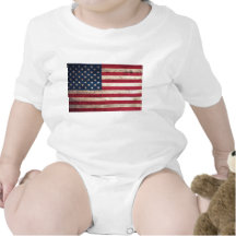 Alte hölzerne amerikanische Flagge Shirts