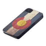 Alte hölzerne Colorado-Flagge Case-Mate iPhone 4 Hülle