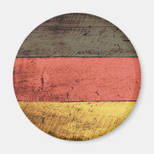Alte hölzerne Deutschland-Flagge Kühlschrankmagnet