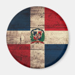 Alte hölzerne Dominikanische Republik-Flagge magnete