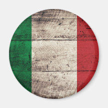 Alte hölzerne Italien-Flagge Magnete