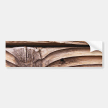 Alte hölzerne Planken-raue knorrige Brown-Beschaff Autoaufkleber