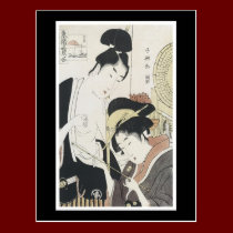 Alte japanische Kunst-Postkarte postkarten
