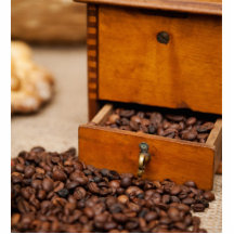 Alte Kaffeemühle Foto Figur