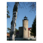 Alte Mackinac Punkt-Leuchtturm-Postkarte