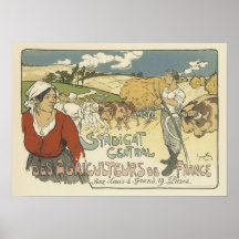 Alte Mode-Kunst Nouveau Plakate - Bauern