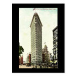 Alte Postkarte, New York City, flaches Eisen-Gebäu