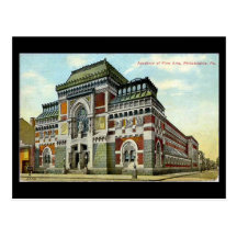 Alte Postkarte - Philadelphia, Akademie von schöne