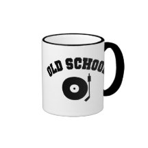 Alte Schule-DJ-Rekordspieler-Becher Tee Tasse