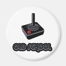 Alte SchuleSkool Gamer-Steuerknüppel-Videoprüfer Kühlschrankmagnete