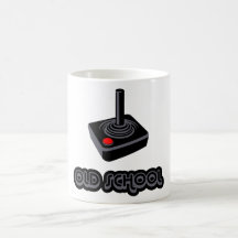 Alte SchuleSkool Gamer-Steuerknüppel-Videoprüfer Kaffee Tassen