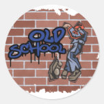 alte SchulGraffitientwurf Sticker